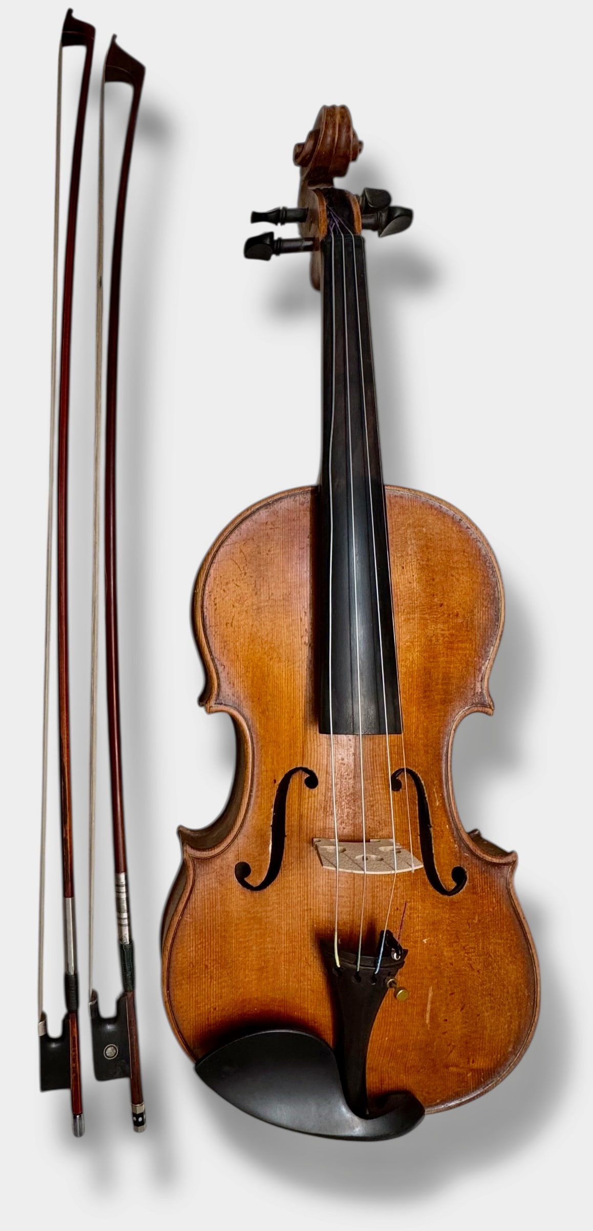 Friedrich Wilhelm Meinel,  German Violin With Case & Bows (1 of 12)