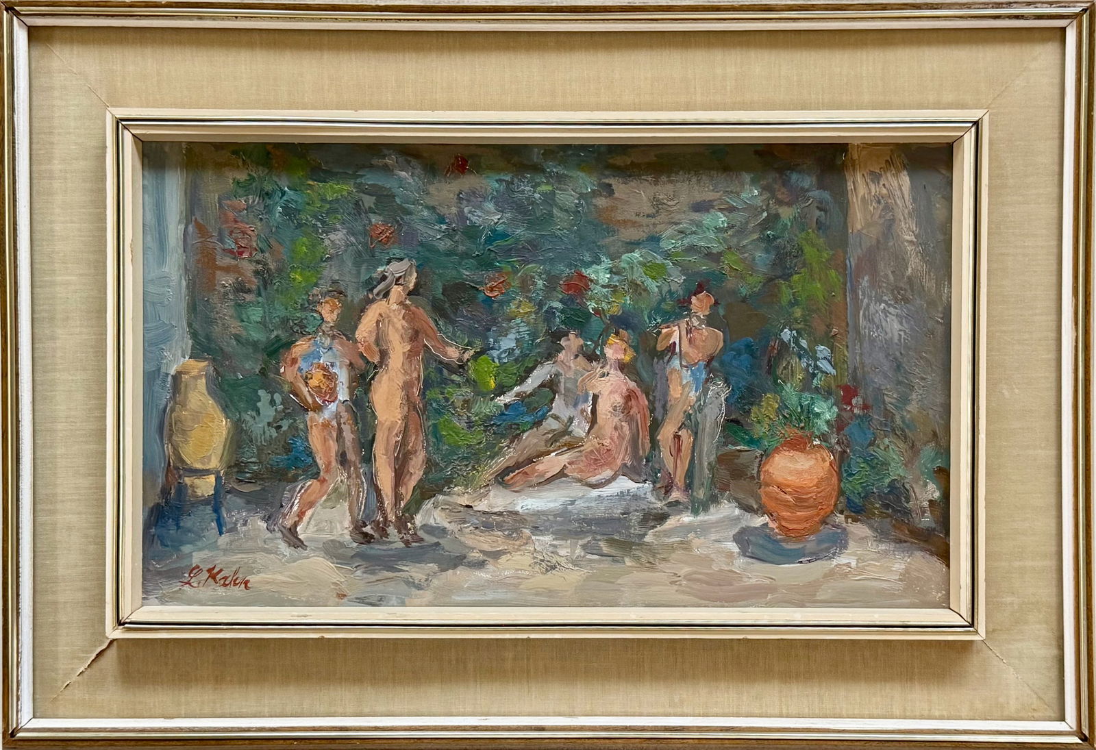 Leo Kahn (German, Israeli, 1894-1983) Nudes In A Forest Landscape (1 of 5)