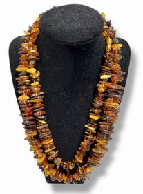 Natural Baltic Amber Necklace 44"