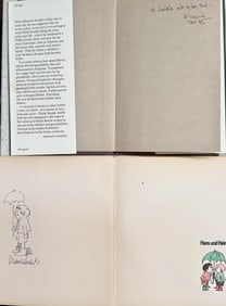 Maurice Sendak Hand-Signed Books With Original Character Drawing, w/ COA