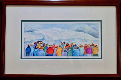 Barbara Lavallee (Iowa/Alaska b. 1941) "Glacier Watch" Alaska, 2006