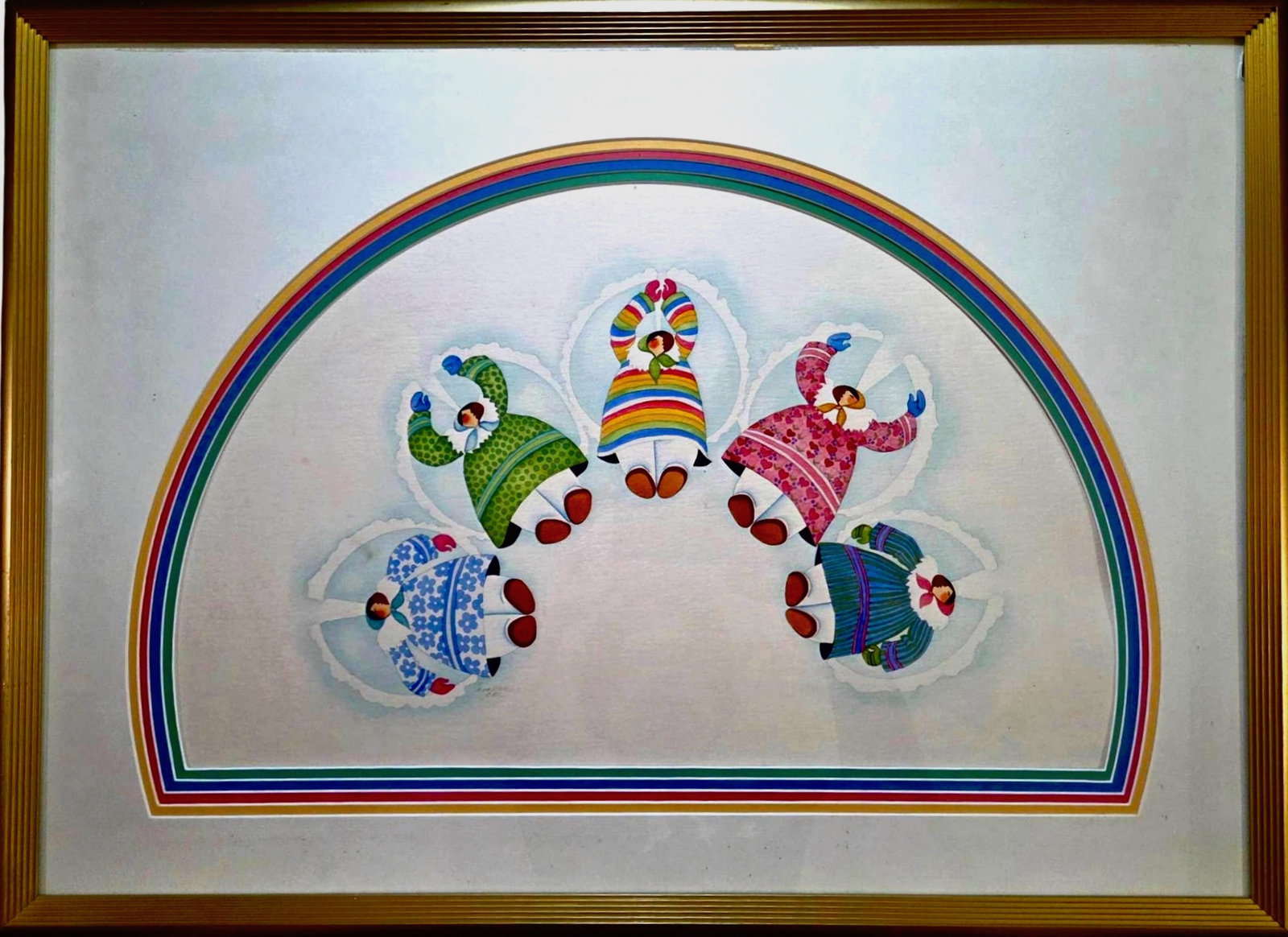 Barbara Lavallee  (Alaska / Iowa b. 1941) Snow Angels, Alaska 1982 (1 of 4)