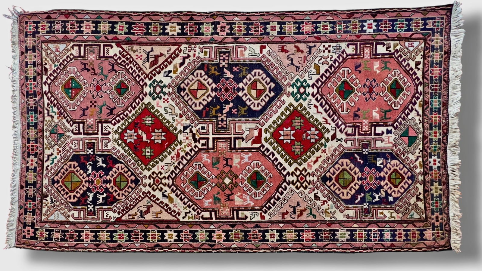 Antique Caucasian Soumak Kilim Rug (Azerbaijan)   6'  4" x 3' 7" (1 of 6)