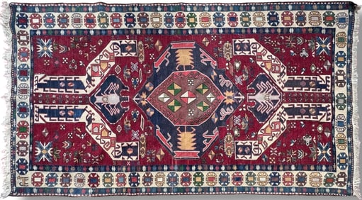 Estate Caucasian Soumak Kilim (Azerbaijan) Rug: 6' 4" x 3' 1/2"