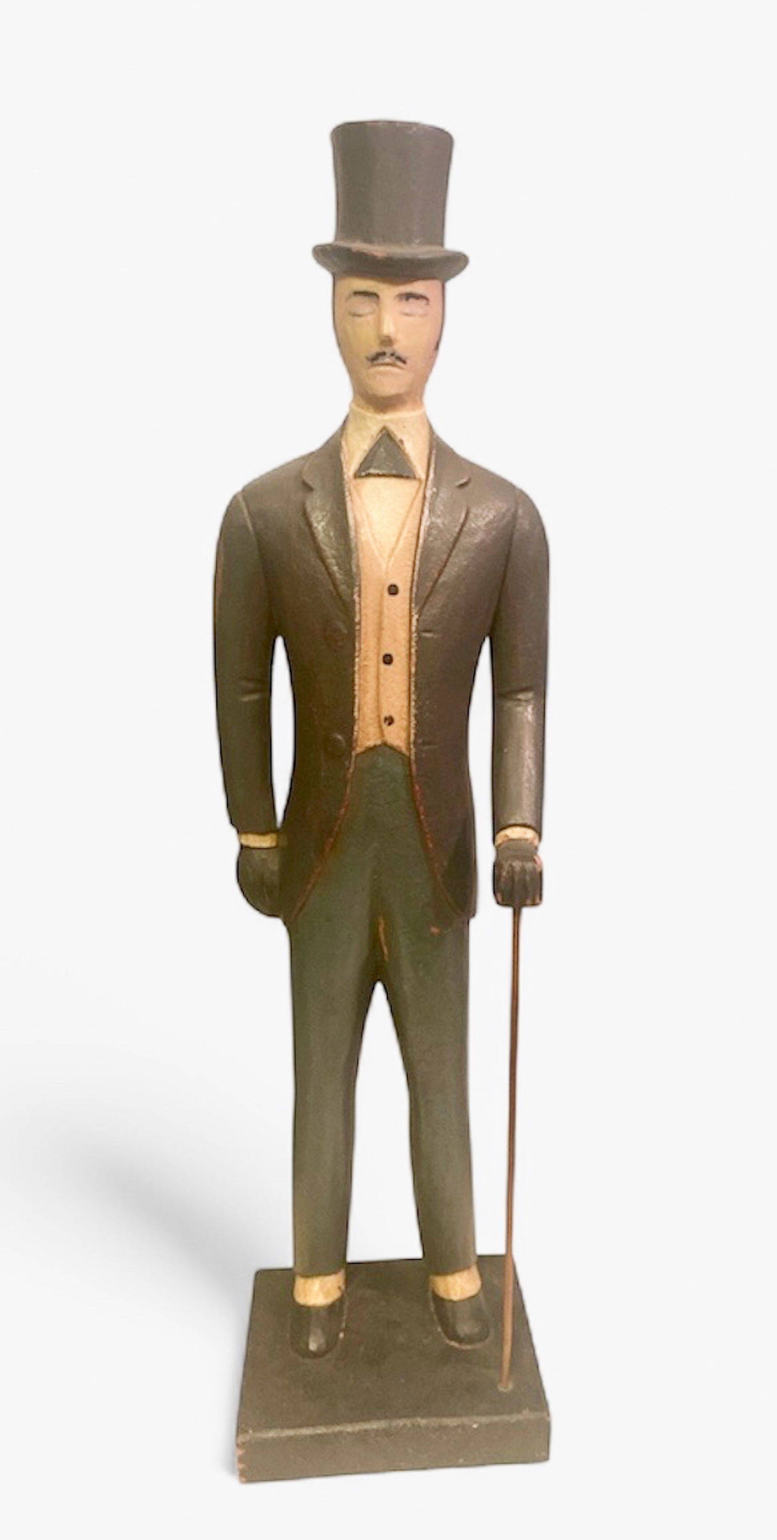 American Folk Art Carved Polychrome Painted Countertop Store Display (1 of 6)