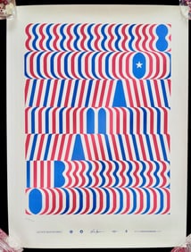 Baraka Obama Official Campaign Silkscreen Poster, Lance Wyman 2008