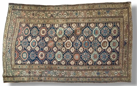 Antique Persian Kurd Rug, ca. 1920s, 7' 25" x 4' 5"