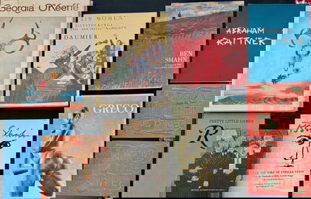 Estate Art Book Collection: Rattner, Shahn, Daumier, Greco, Georgia O'Keeffe & More (10)