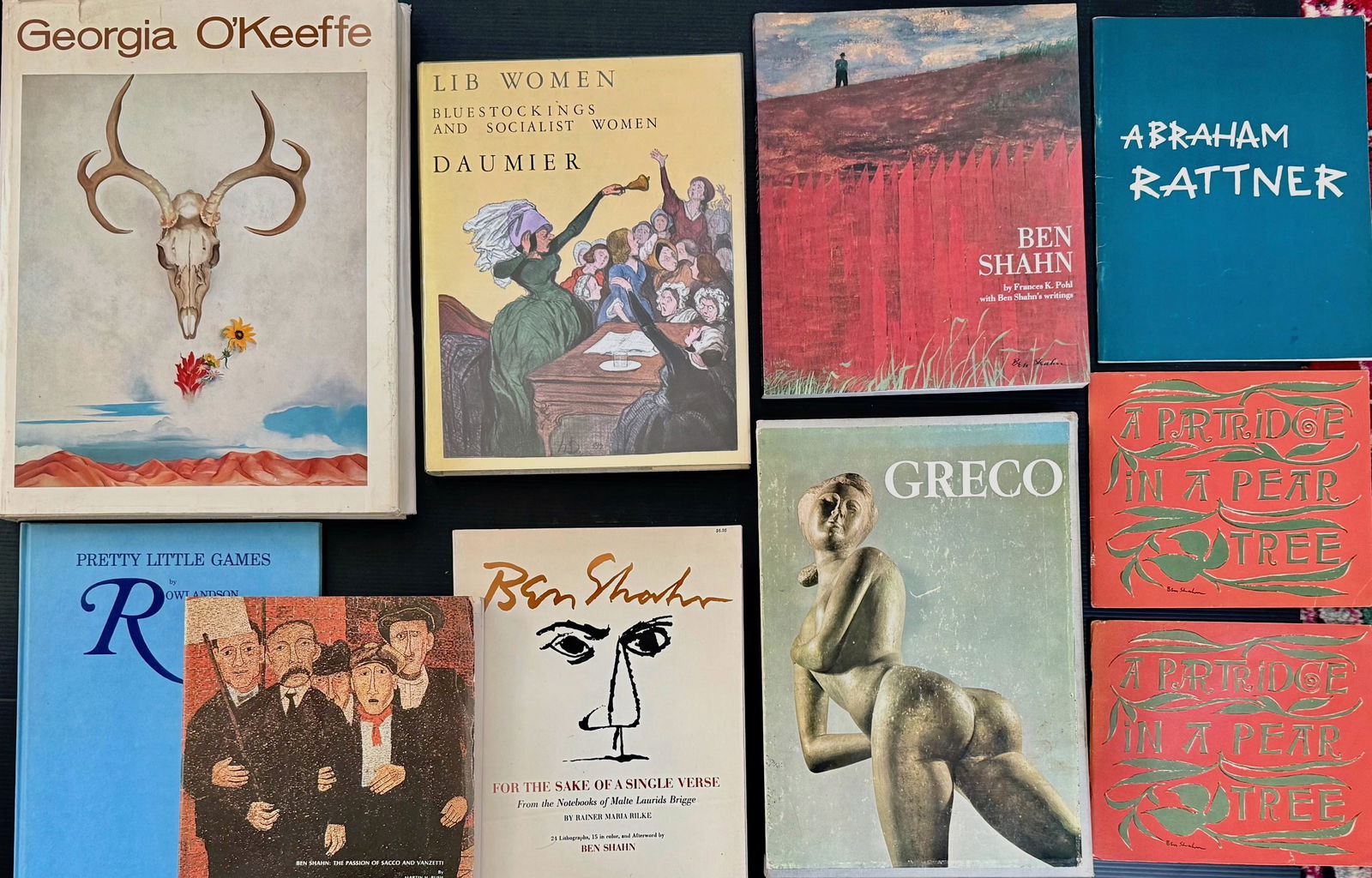 Estate Art Book Collection: Rattner, Shahn, Daumier, Greco, Georgia O'Keeffe & More  (10) (1 of 4)