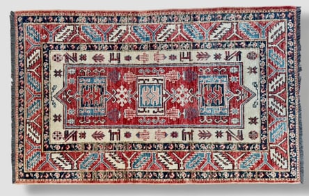 Estate Turkish Hand-Knotted Wool Rug; 5' x 3' 2"