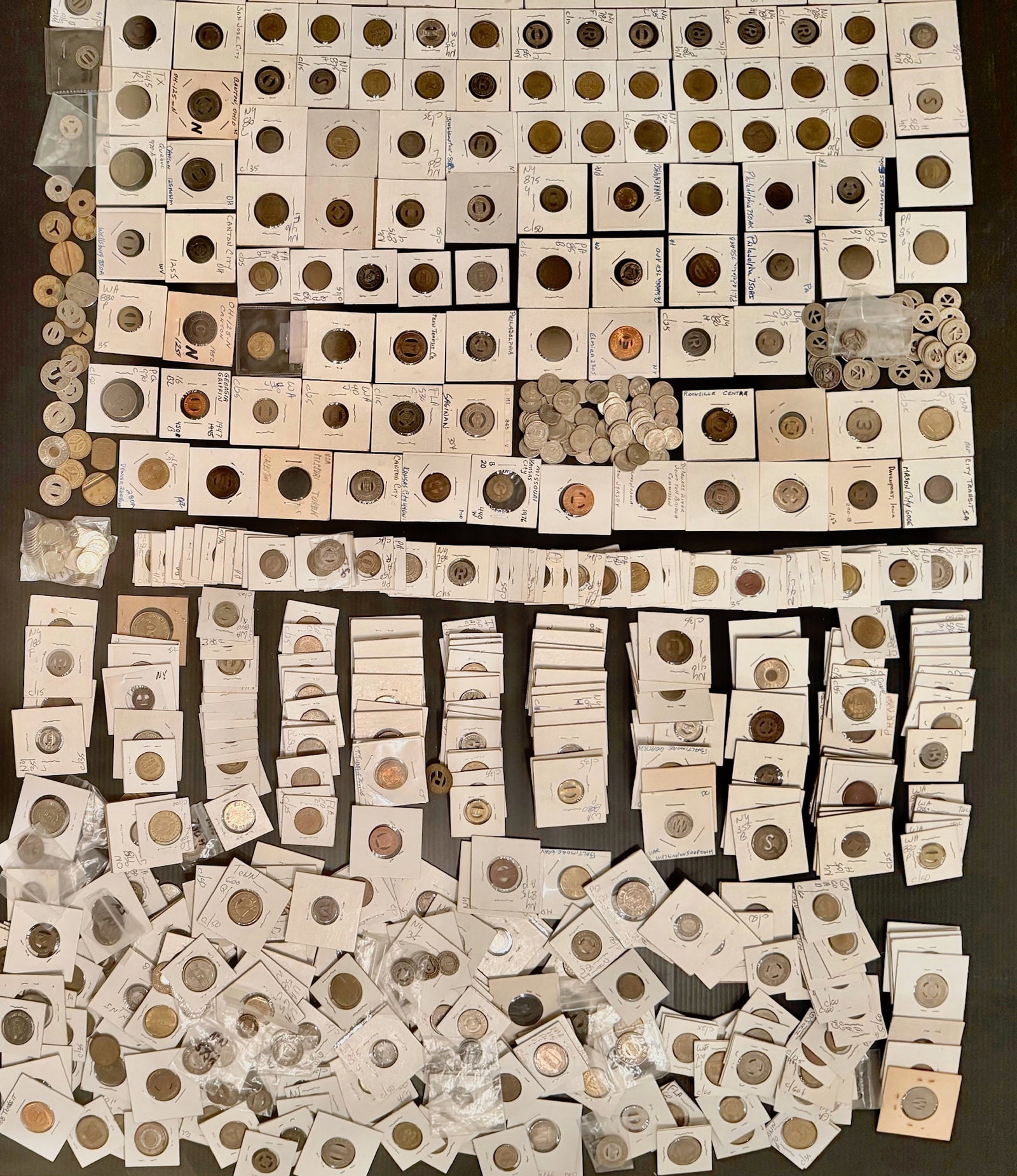 Enormous Collection Of Original Vintage Transit Tokens, Throughout The U.S.A. (1000+) (1 of 7)