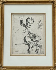THE CELLIST William Meyerowitz, Circa 1930s