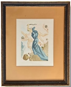 Salvador Dali (Spain, 1904-1989) The Inferno, Canto 15, Woodcut, 1960