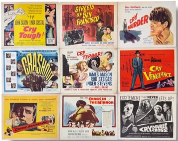 Vintage Original Classic Suspense Movie Posters 1949-1962 (9)