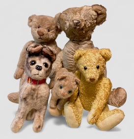 Steiff Vintage Animal Collection, Dog, Cat & Teddy Bears, 1930-1950s