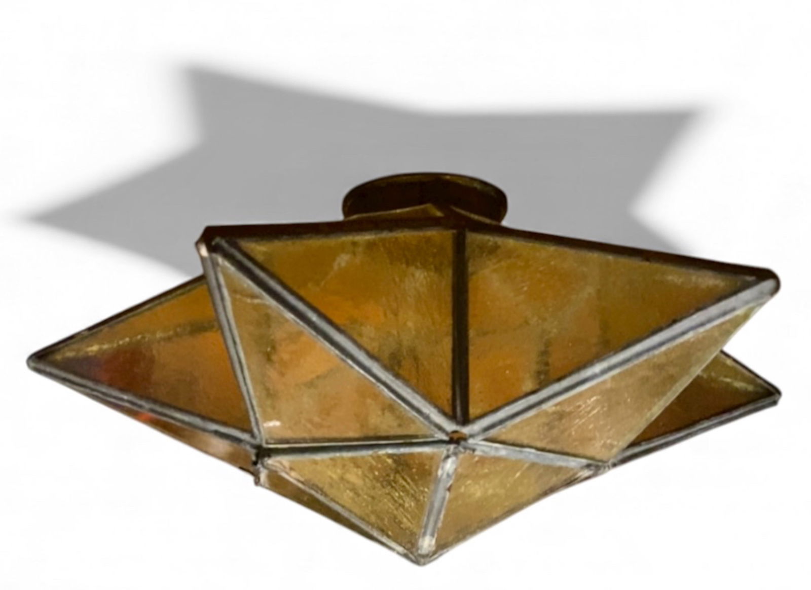 Moravian Star Leaded Glass Shade, c.1920s (1 of 7)