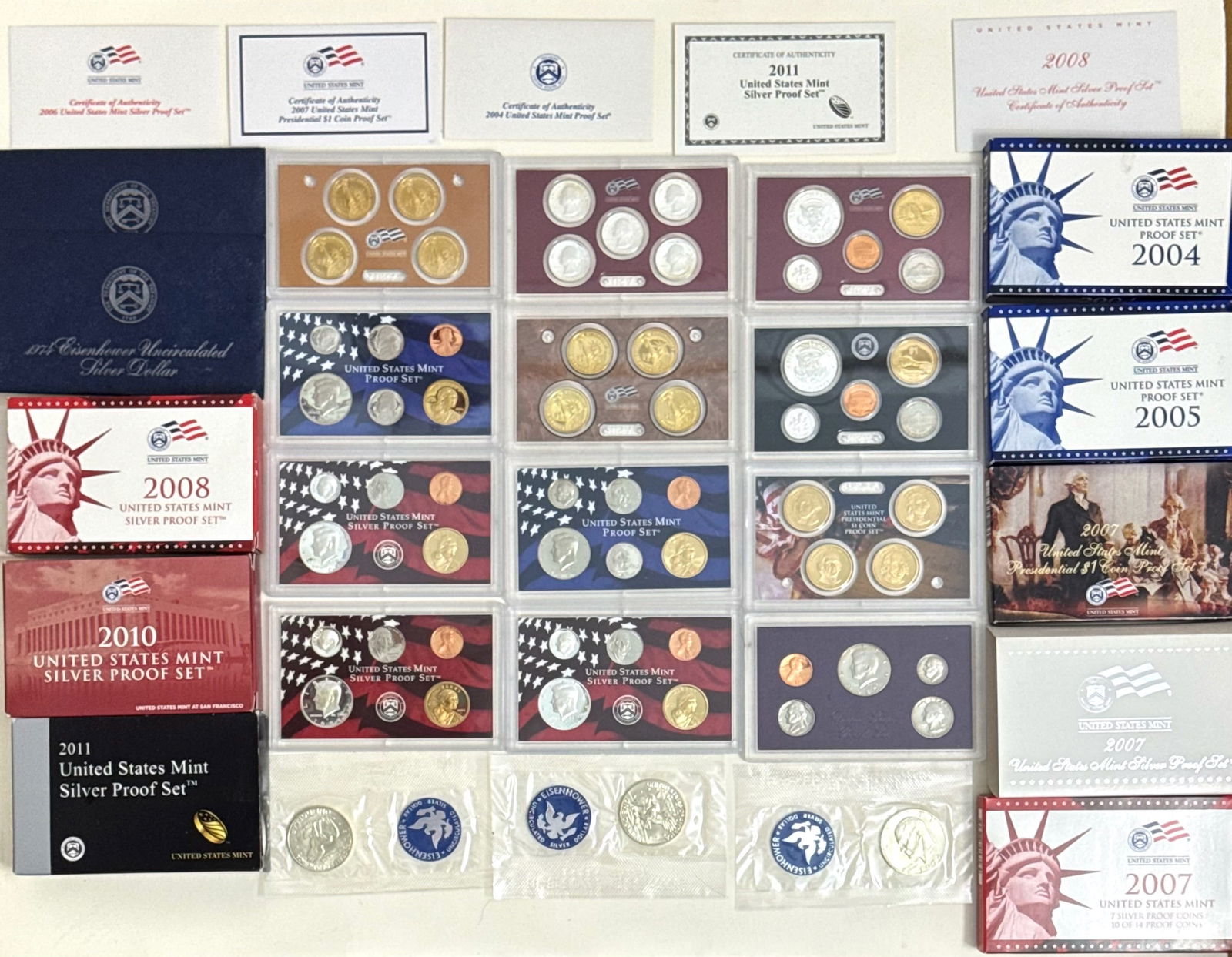 U.S.A. Mint Silver Proof Coin Sets (1 of 4)