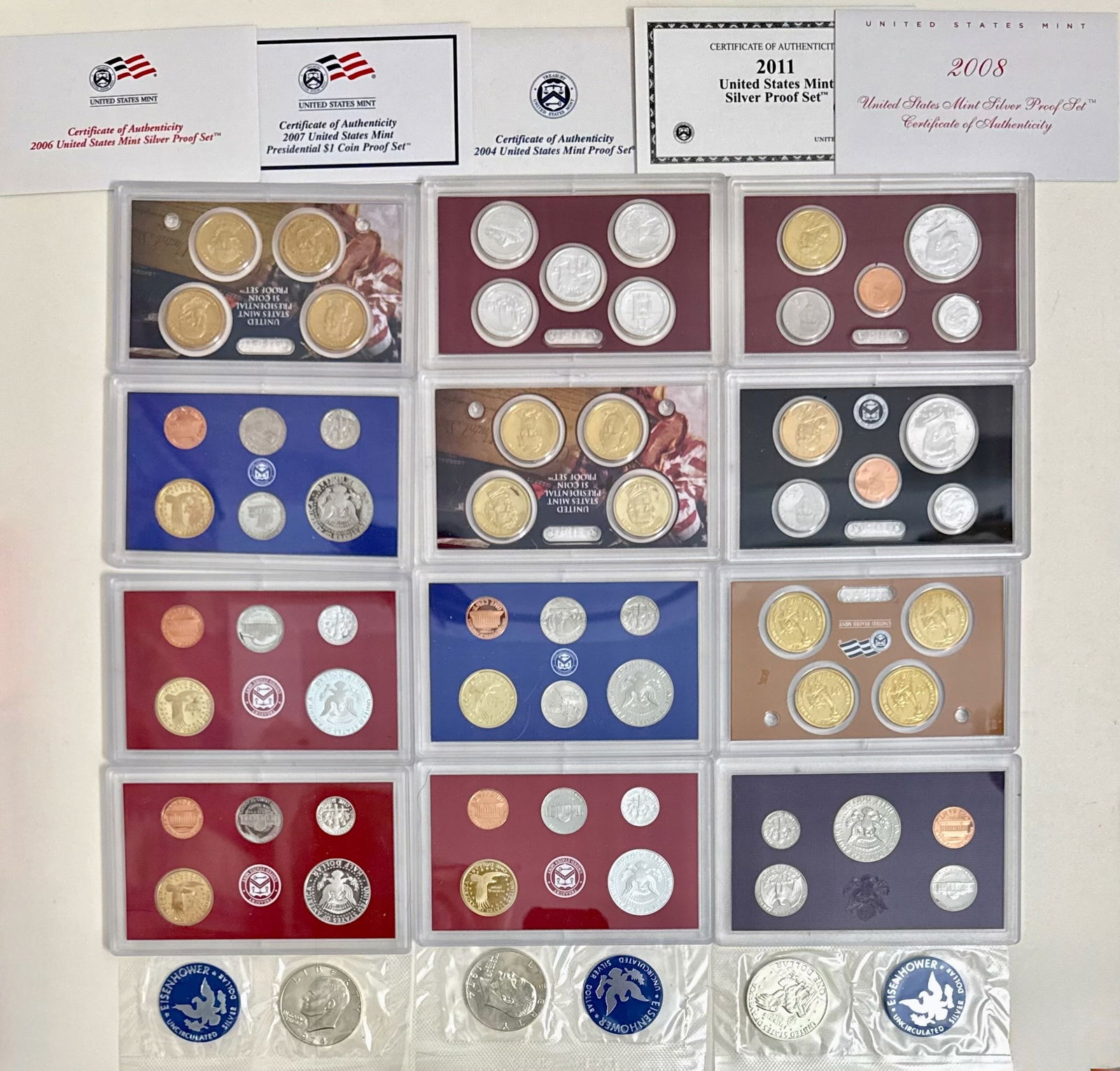 U.S.A. Mint Silver Proof Coin Sets - 2