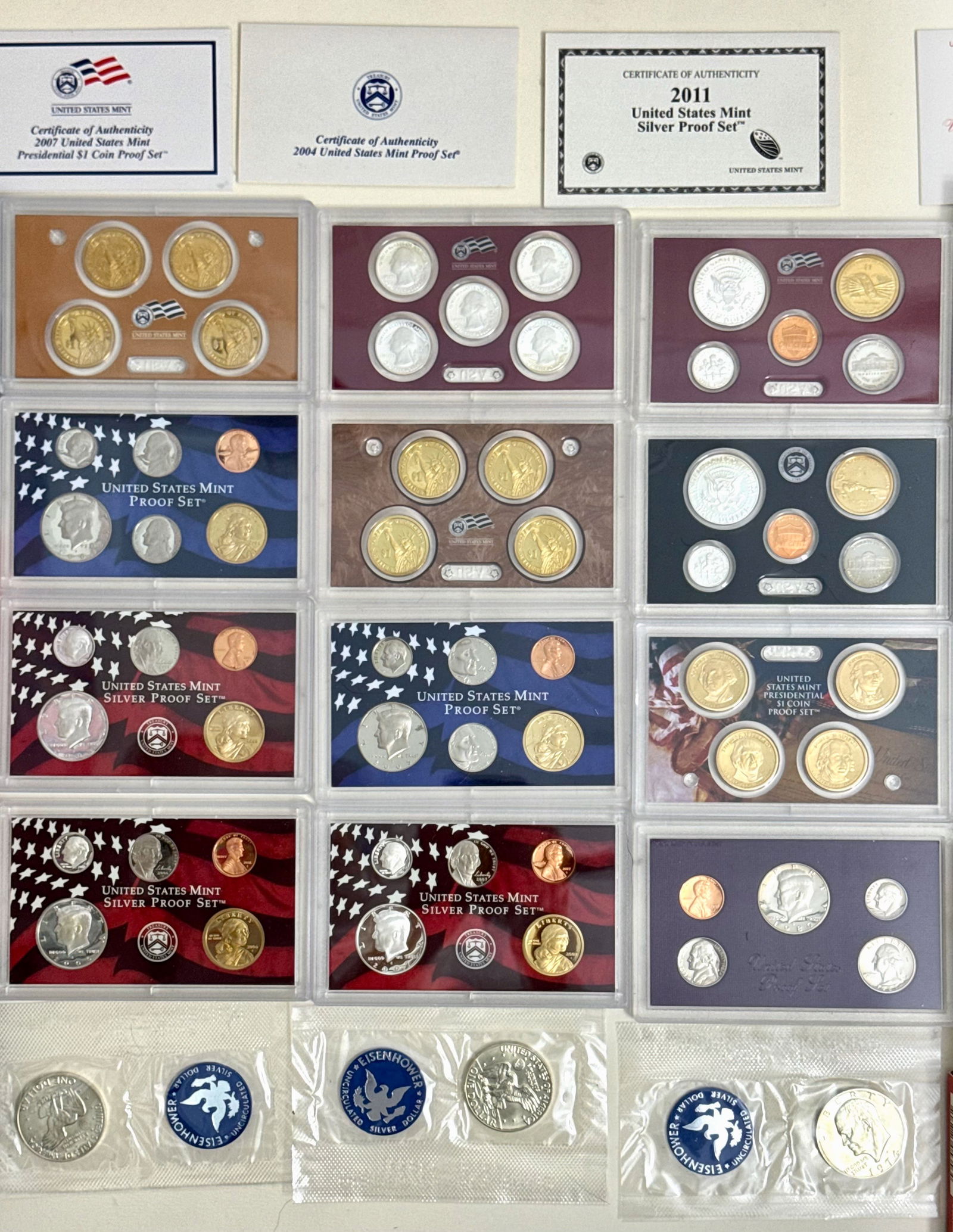U.S.A. Mint Silver Proof Coin Sets - 3