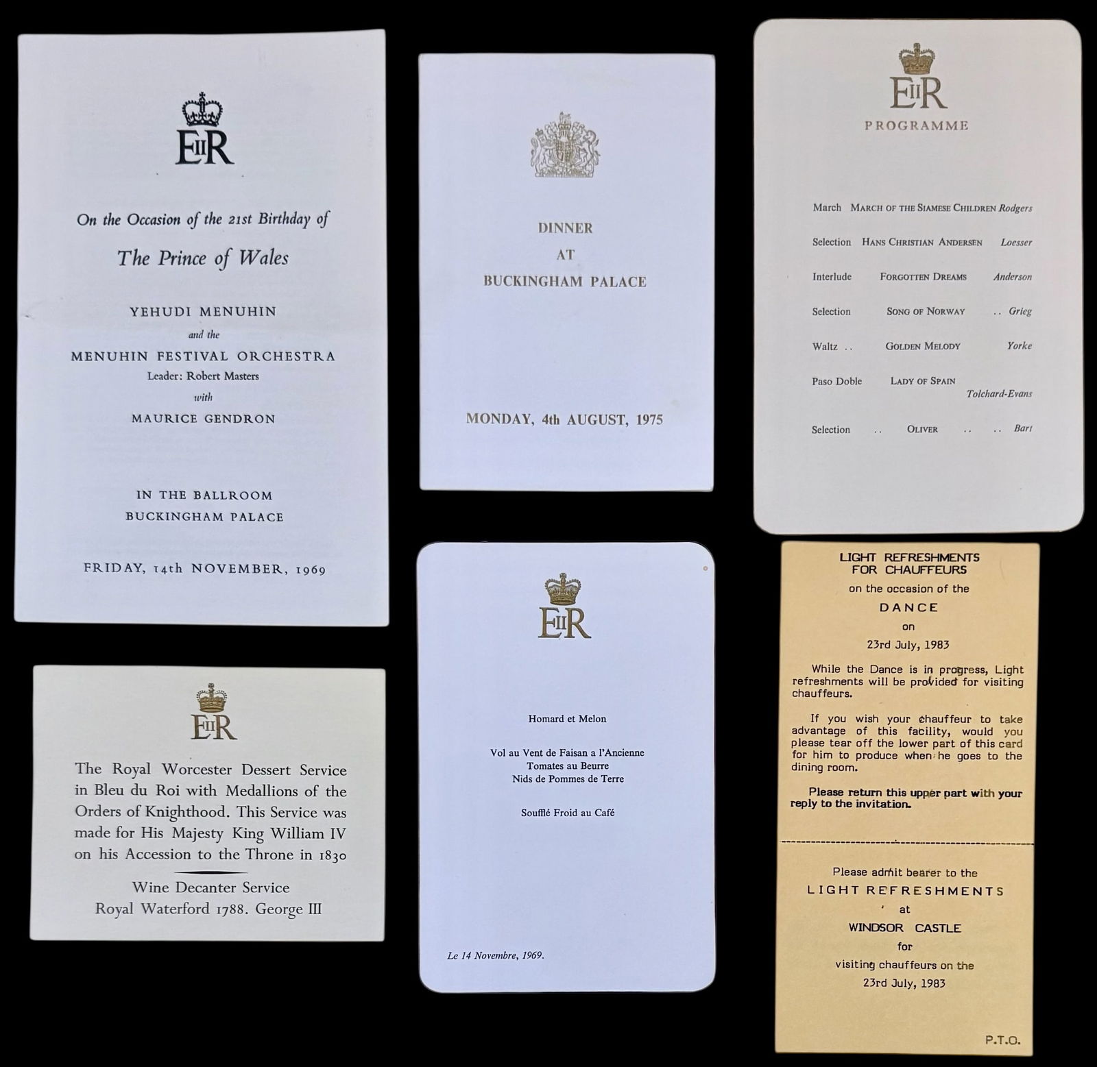 British Royal Ephemera Functions Throughout The Years (1 of 3)