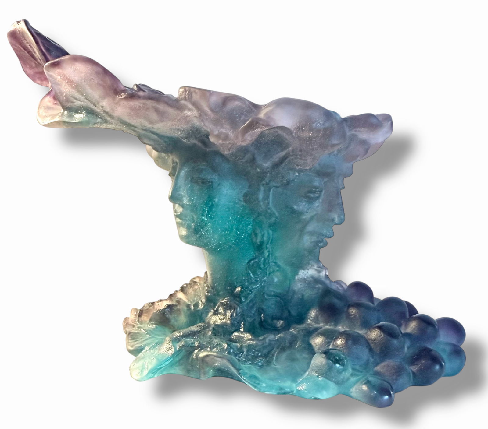 French Daum Bacchus Pate De Verre Pedestal (1 of 7)