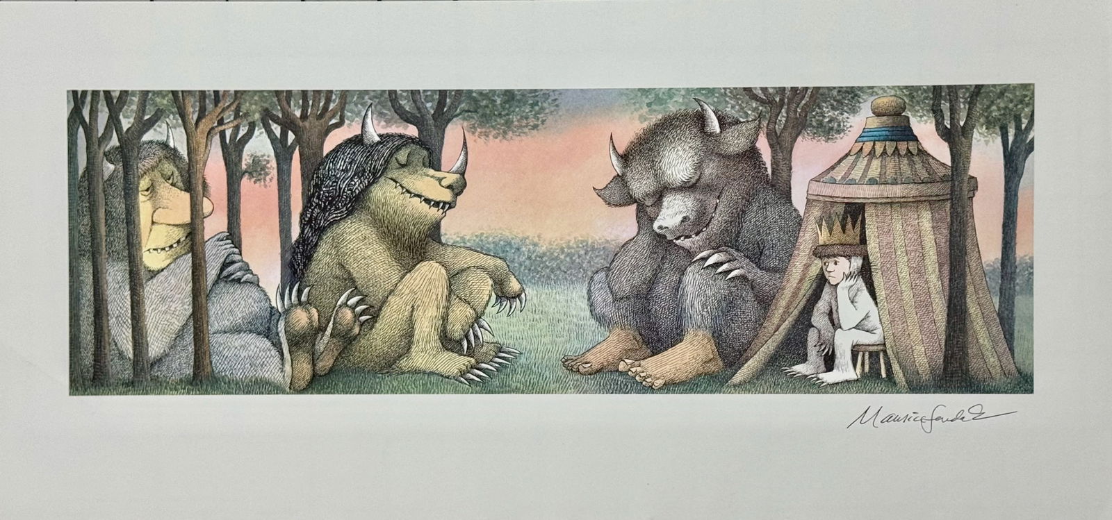 Maurice Sendak Illustrated & Hand-Signed WHERE THE WILD THINGS ARE w/ COA (1 of 5)