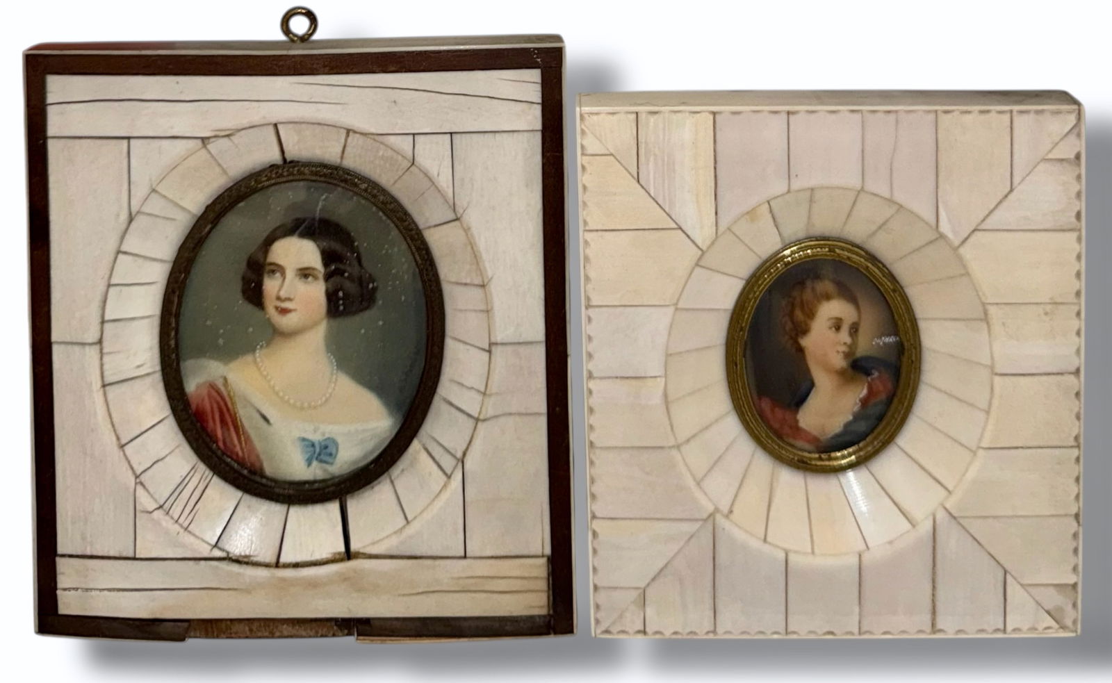 19th Century French Miniature Portrait Paintings (1 of 6)