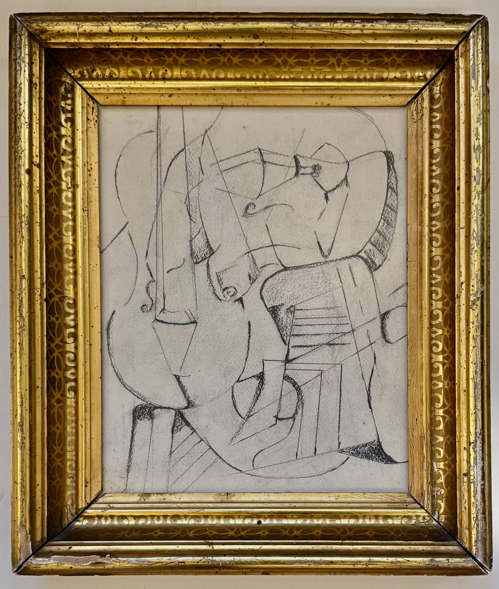 Mid-Century American Cubist Drawing, Andrea Sellinger (1 of 4)