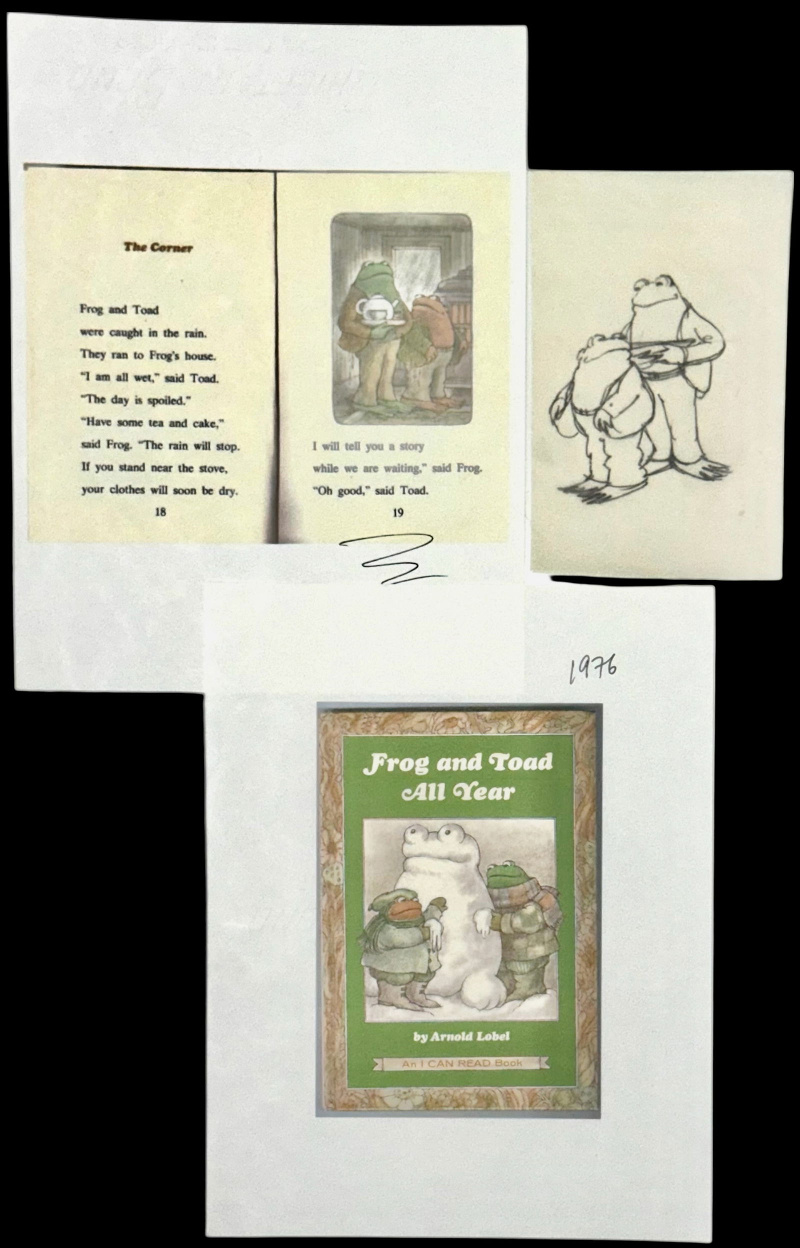 Arnold Lobel (1933-1987) Original Drawing From FROG & TOAD ALL YEAR, 1976 (1 of 4)