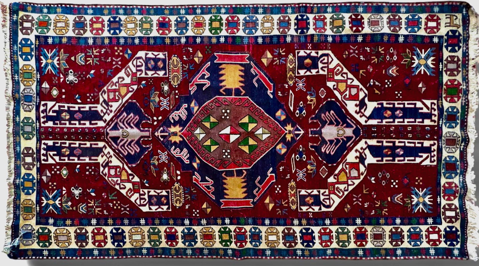 Semi-Antique Soumak Persian Flatweave Tribal Wool Rug (1 of 5)