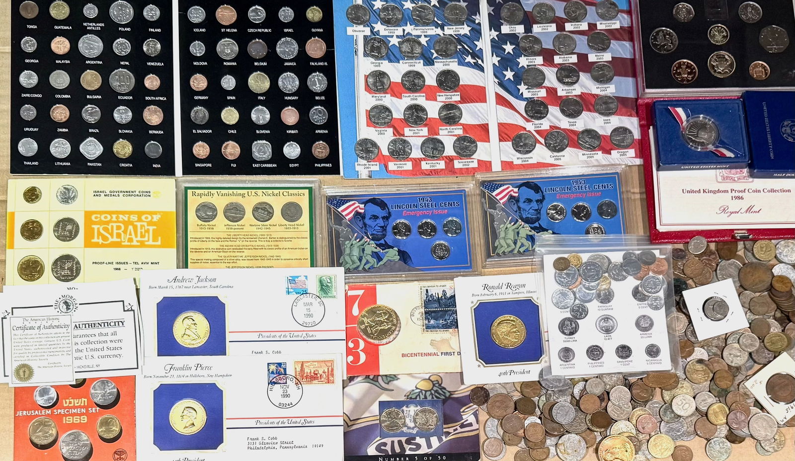United States, International Coins and Commemoratives Including American Coin Albums (400+) (1 of 5)