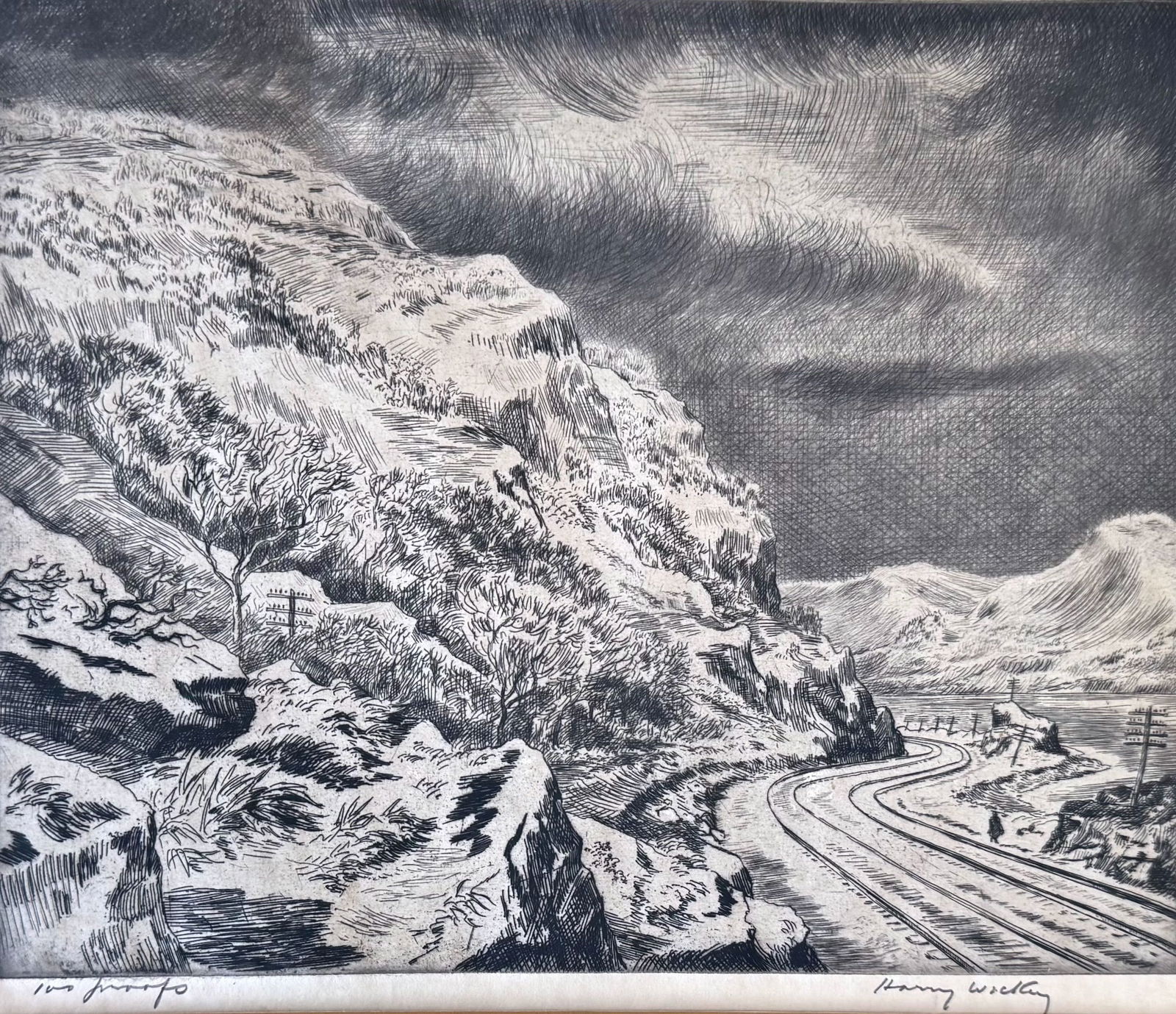 Harry Wickey (New York/Ohio, 1892-1968) Hudson Highlands, Fjord Trail, 1934 (1 of 5)