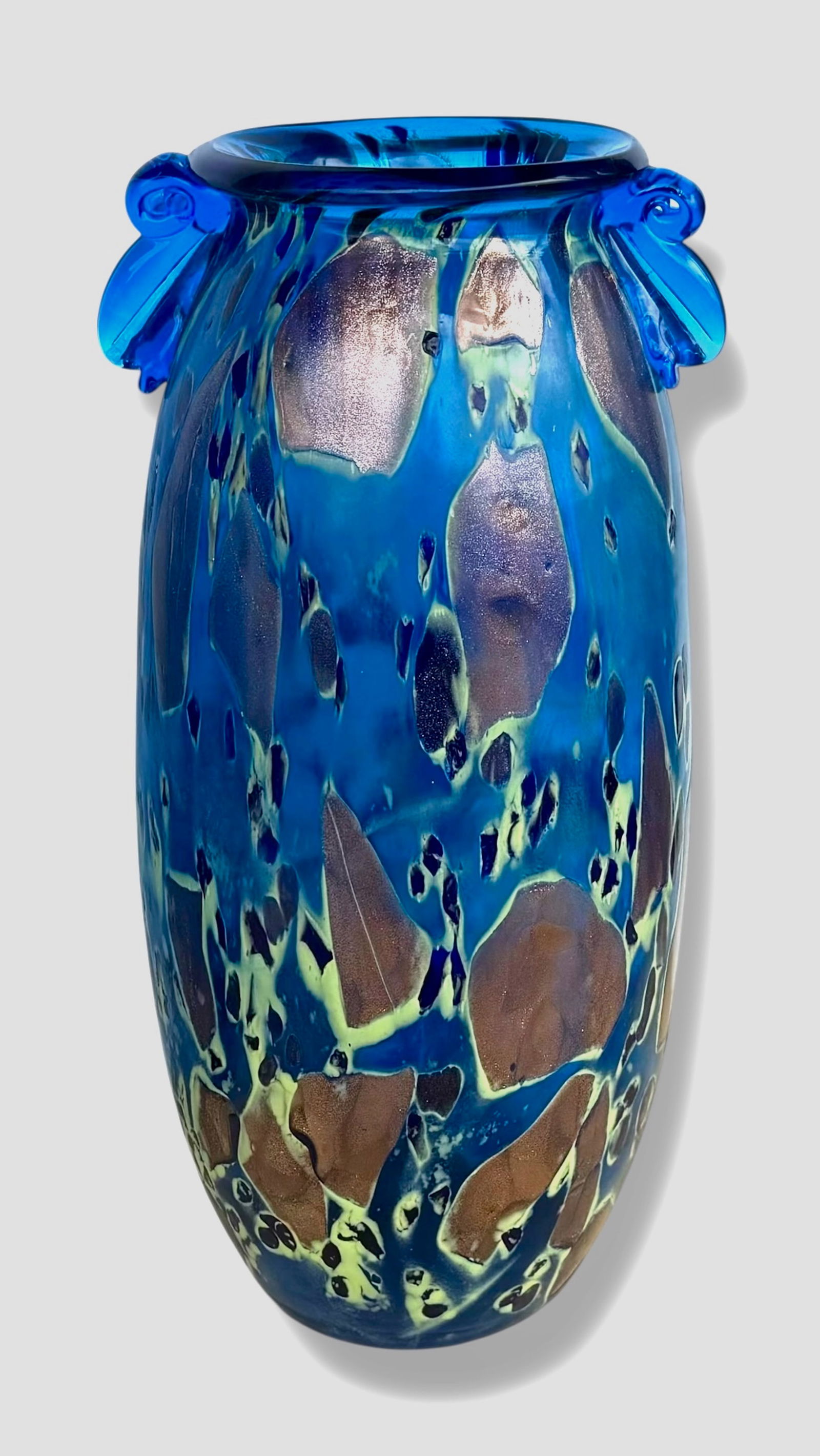 Mid-Century Modern Multi-Colored Art Glass Vase (1 of 6)