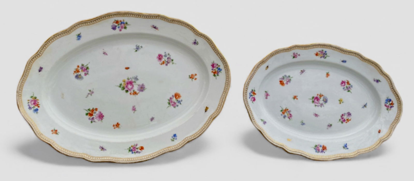 Meissen Germany, Porcelain Serving Platters, Pair (1 of 7)