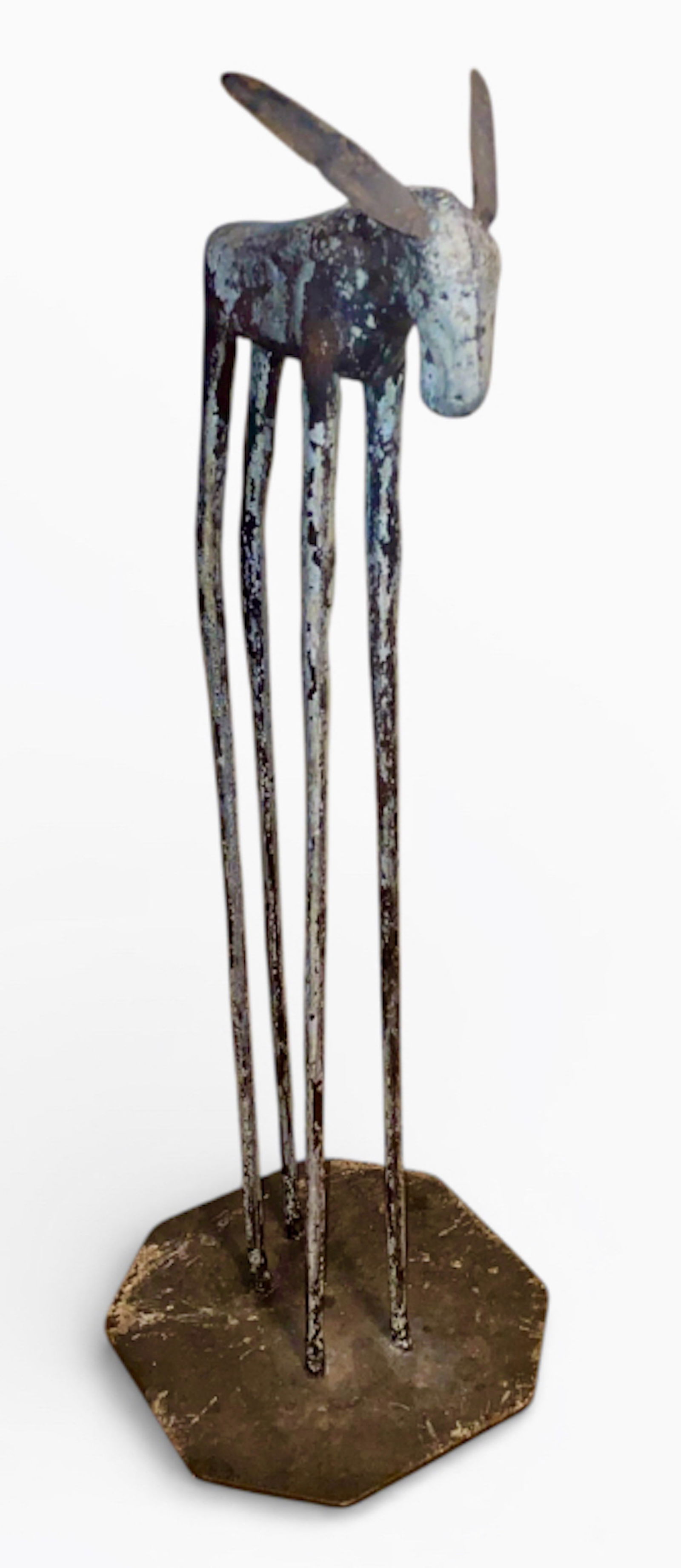 Thomas Molesworth Wrought Iron, Steel Burro Ashstand, c. 1938 (1 of 7)