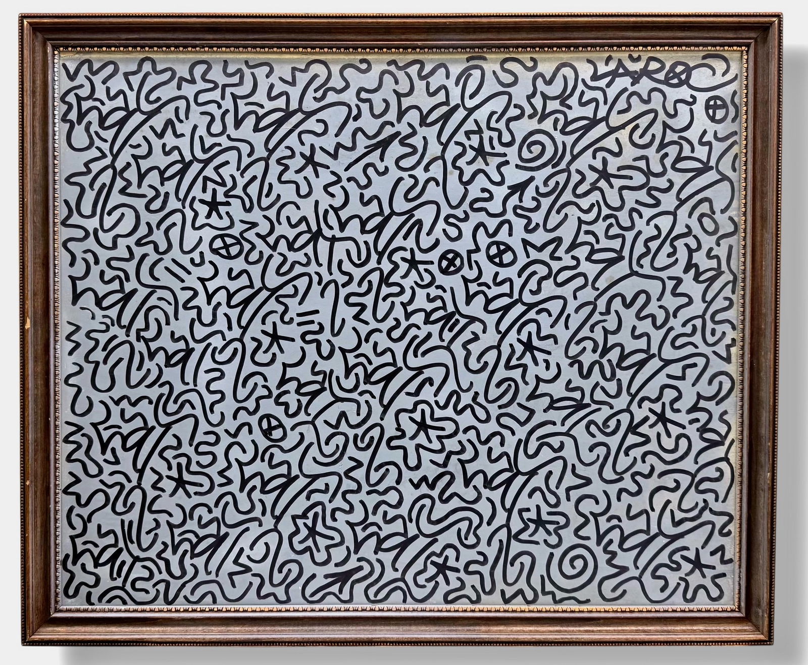 LA II Graffiti Painted Found Panel, Tagged Throughout LAROC (1 of 4)