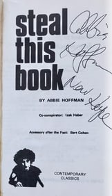Abbie Hoffman "STEAL THIS BOOK"  Signed