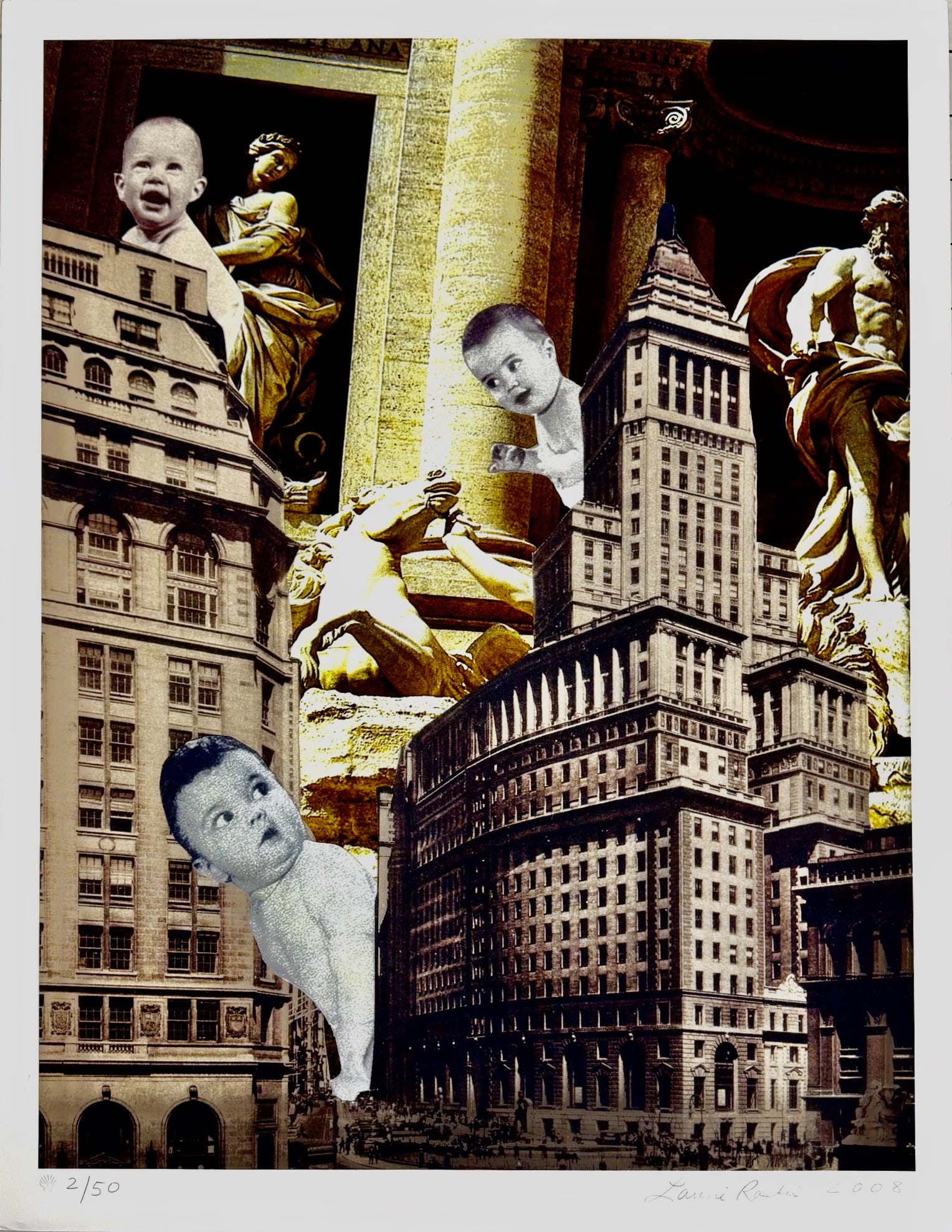 Urban Pop Art Collage "CHILDHOOD MEMORIES, Laurie Raskin, 2008 (1 of 7)