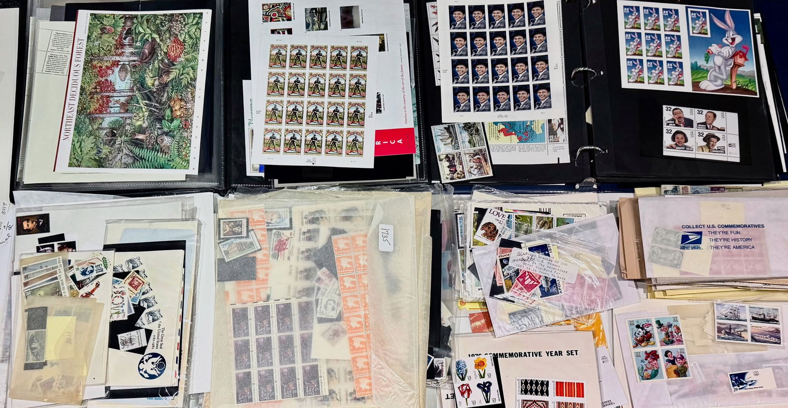 U.S.A. Albums Of Mint Commemorative Sheets and Stamps (600+) (1 of 7)