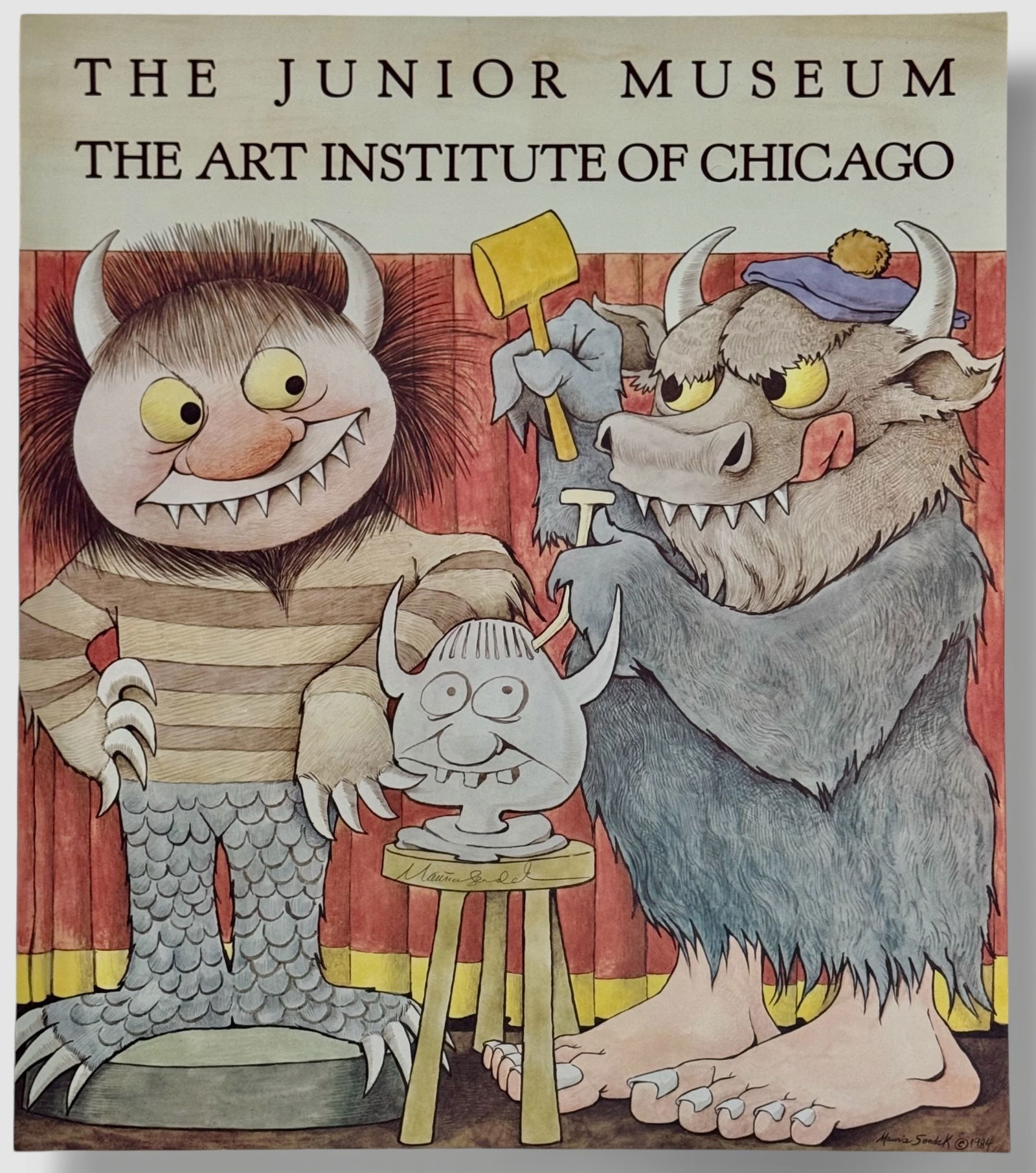 Maurice Sendak Hand-Signed & Illustrated, CHICAGO ART INSTITUTE 1984 W/ COA (1 of 4)