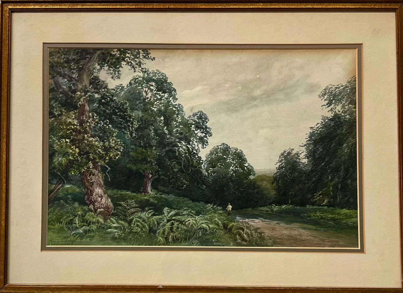 Emily Nicholson (British, active 1842-1869) Woodland Landscape, 1858 (1 of 5)