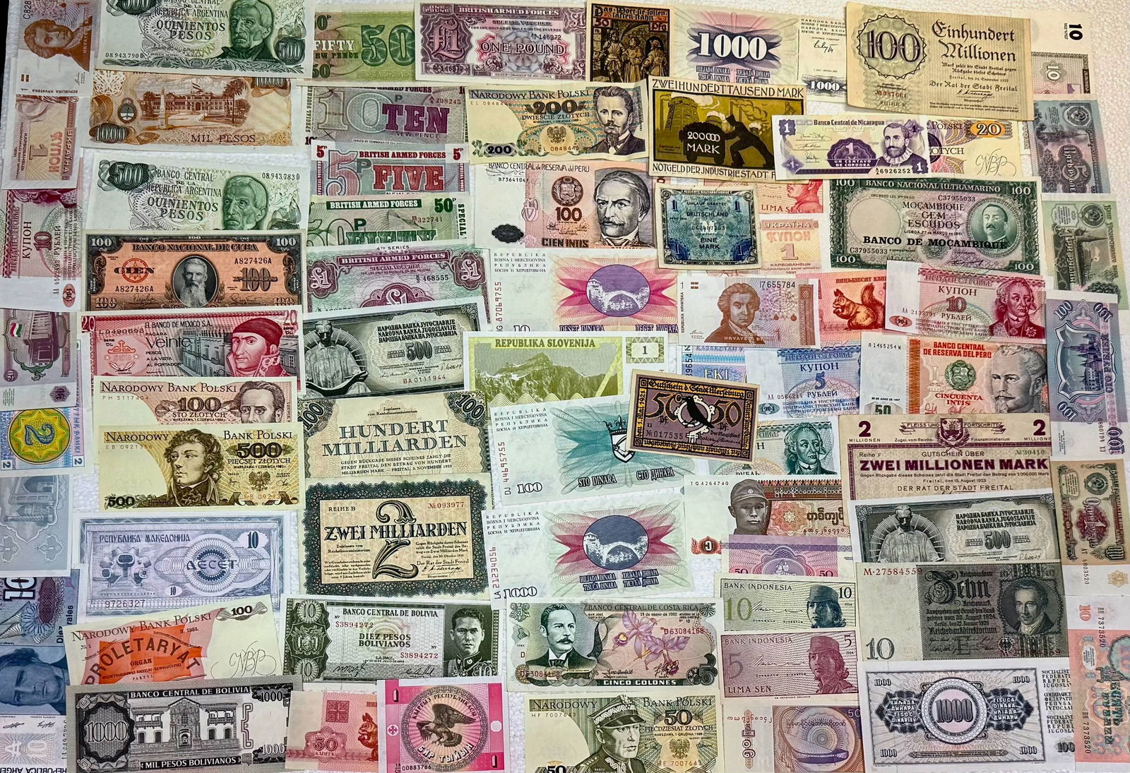 International Bank Notes & Paper Currency (65+) (1 of 5)