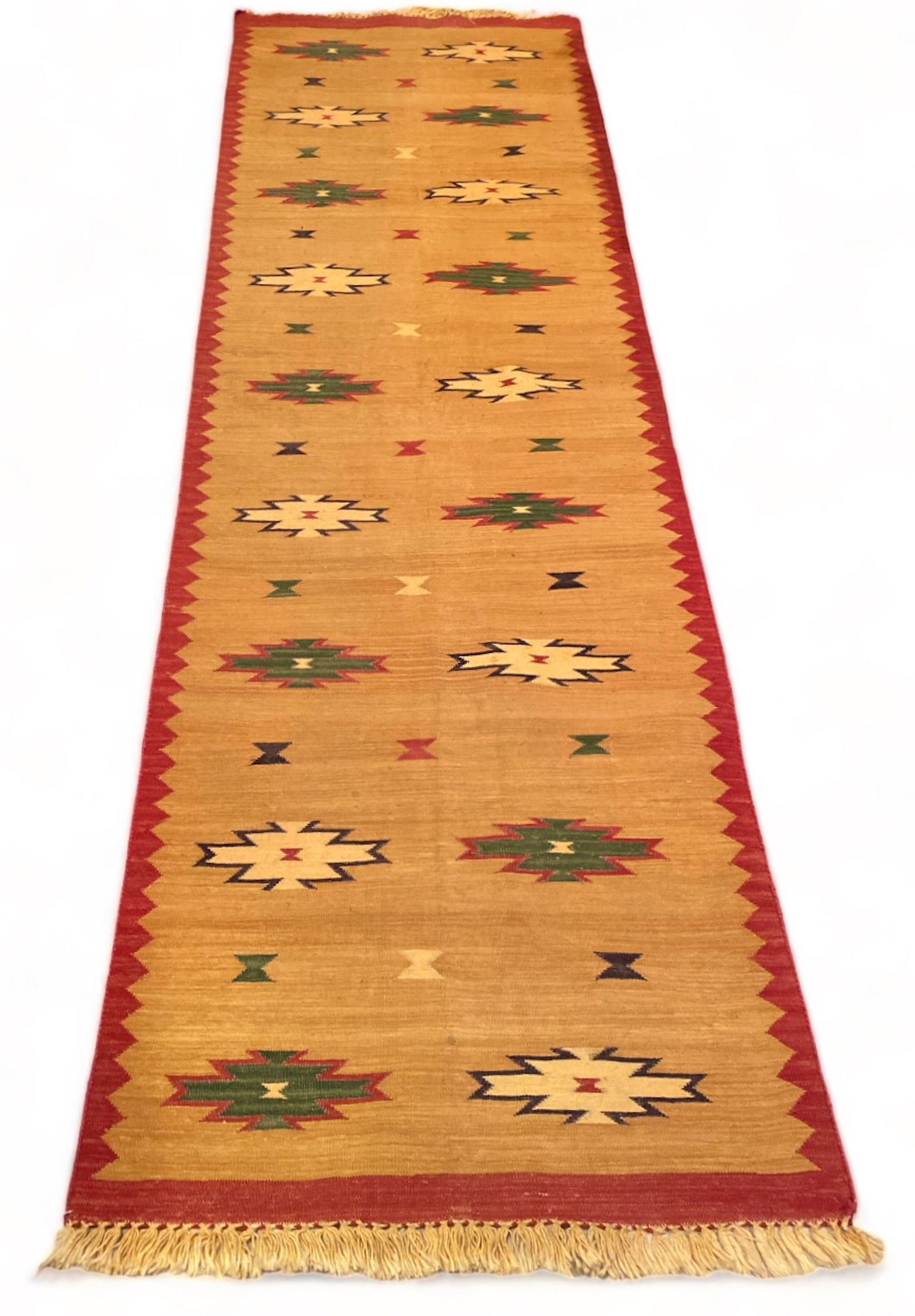 American Southwestern Wool Rug Runner 7' 6" x 2' 6” (1 of 4)