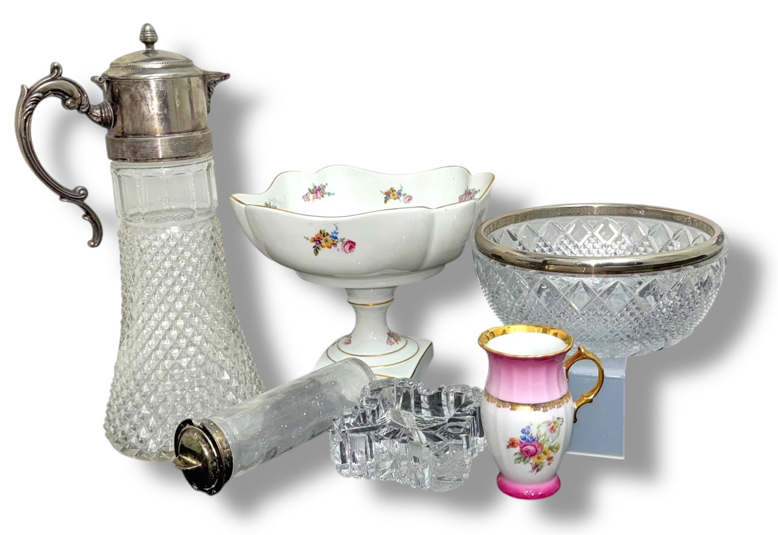 Vintage Assortment Of Crystal And Porcelain (1 of 5)