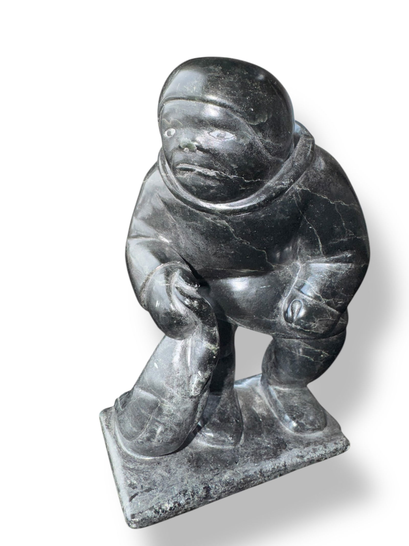 Inuit Hand Carved Stone Sculpture, By Lasuak, Alaska, 81 (1 of 6)