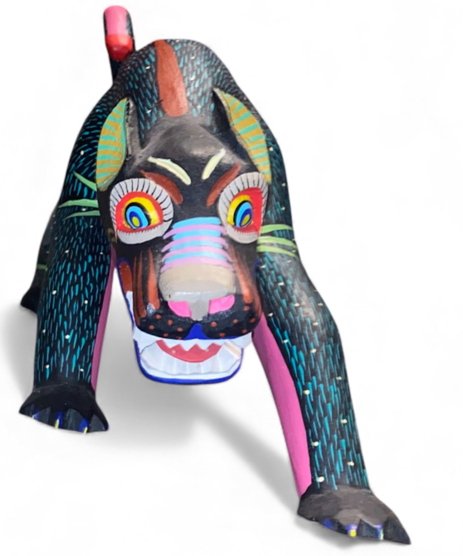 Oaxaca Folk Art Carving Alebrije "Jaguar Panther" Antonio Mandarin (1 of 6)