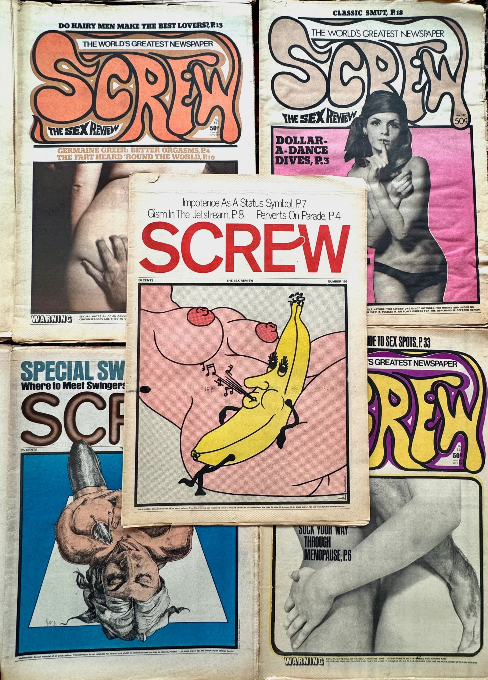 VINTAGE SCREW MAGAZINE 1971-1974 (26) (1 of 7)