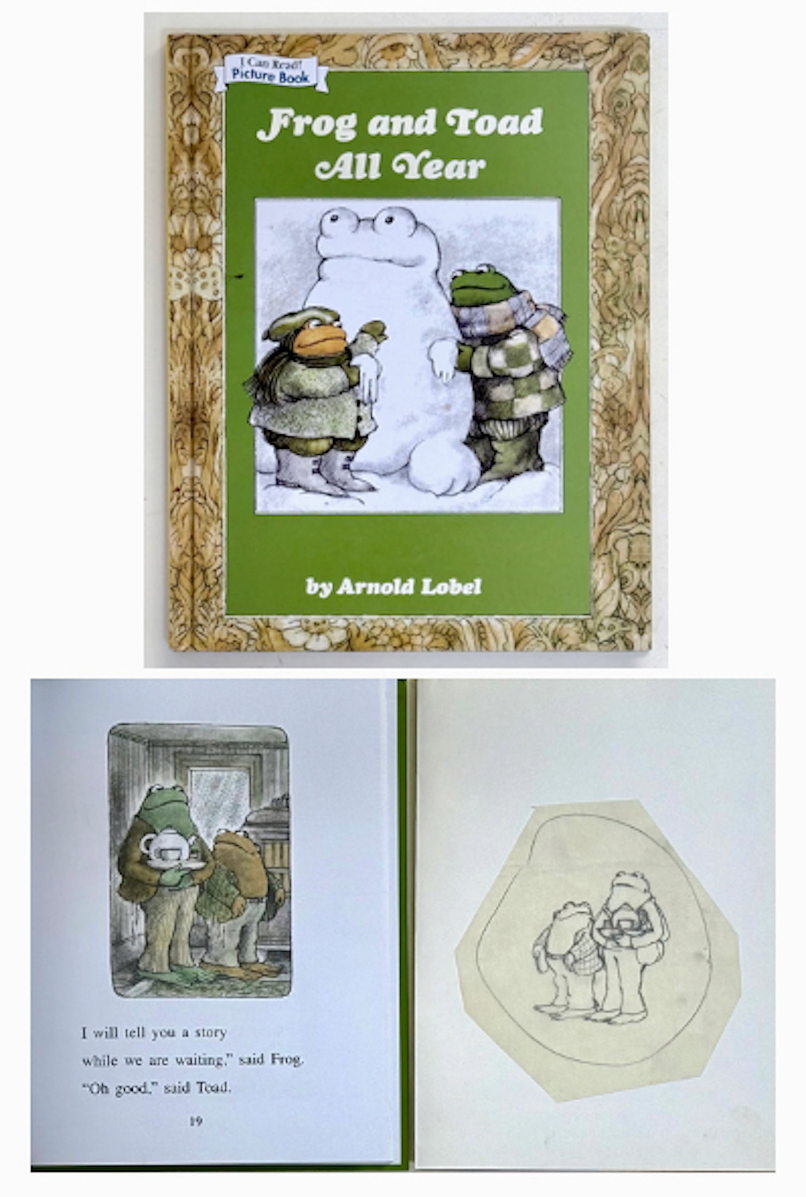 FROG AND TOAD ALL YEAR Original Published Drawing By ARNOLD LOBEL, 1976 (1 of 5)
