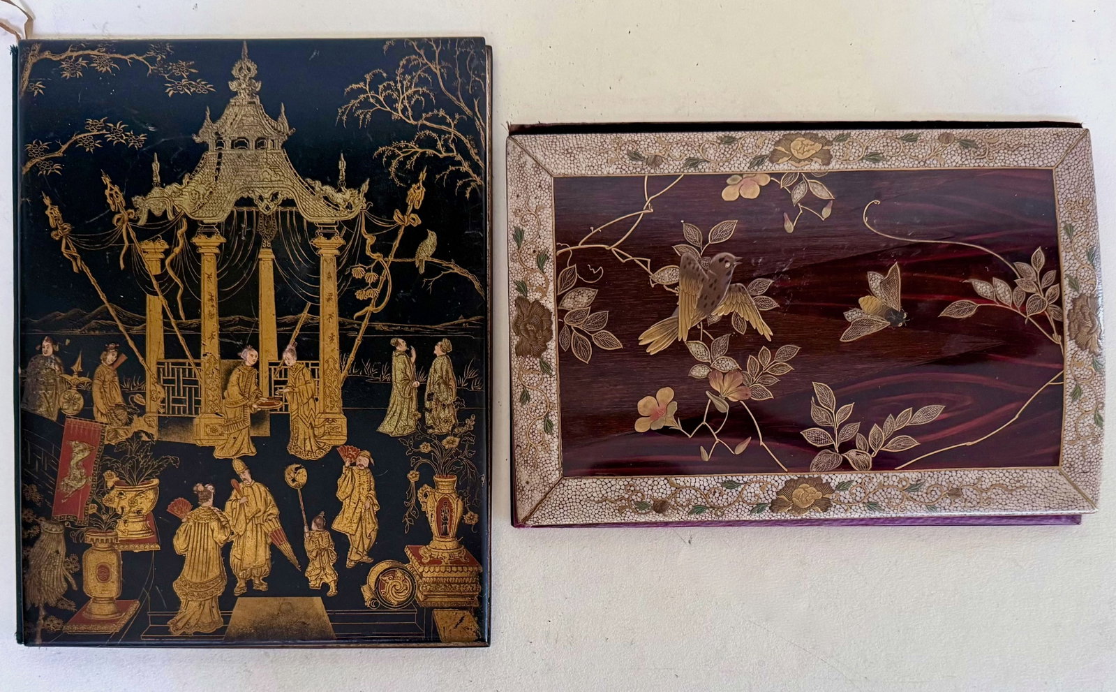 19th Century Writing Desk Blotter Folios, French & Japanese (1 of 7)