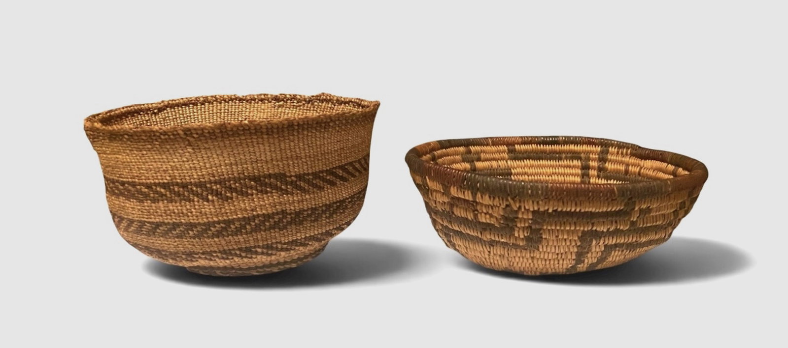 Native American Indian Baskets, Pima Makah & Klamath (2) (1 of 5)
